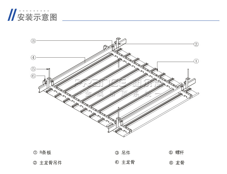 R型條扣吊頂